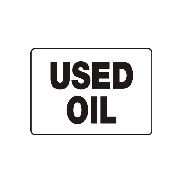 Accuform Chemicals & HazMat Sign, Used Oil, 10inW x 7inH, Aluminum MCHL517VA - main